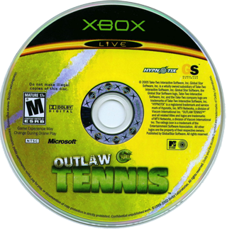 Outlaw Tennis (USA) Game Disc